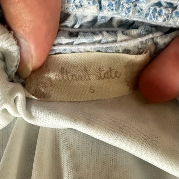 ALTARD STATE FLORAL MINI SKIRT BLUE - Picture 4 of 4